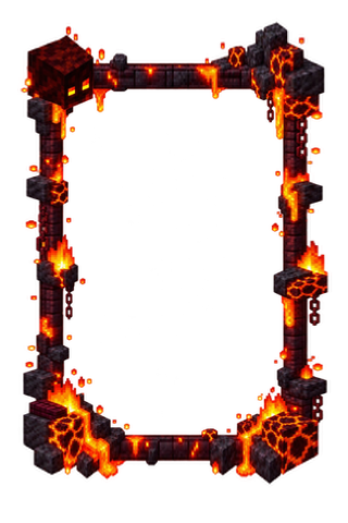 Moldura Forja do Nether
