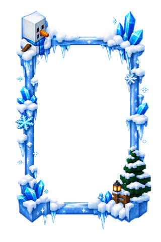 Moldura Inverno de Cristal